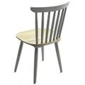 Scandinavian Grey Hardwood Dining Chair-Kulani Home