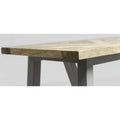 Scandinavian Grey Mango Wood Console Table-Kulani Home