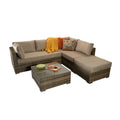 Serenity Corner Sofa in Natural Brown Weave - Outdoor Seating Solution-Kulani Home