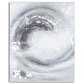 Silver and Grey Handcrafted Canvas Art-Kulani Home