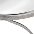 Silver Curved Design Set of 2 Side Tables-Kulani Home