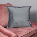 Snakeskin Textured Grey Velvet Cushion Cover-Kulani Home