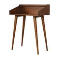 Solid Mango Wood Writing Desk with Nordic-Style Legs-Kulani Home
