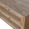 Solid Wood Rattan Media Console: A Versatile Storage Solution for Your Living Room-Kulani Home