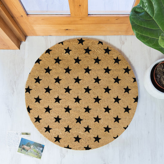 Stars Circle Doormat-Kulani Home