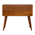 Sunrise Chestnut Wood Console Table: The Perfect Storage Solution for Every Home-Kulani Home