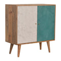 Teal and White Nordic Style Cabinet-Kulani Home