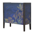 The Exquisite Midnight Blue Floral Chest: A Timeless Masterpiece of Elegance and Craftsmanship-Kulani Home