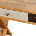 The Exquisite Reclaimed Industrial Console with Cross Leg Design-Kulani Home