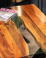 The Exquisite River Glass Coffee Table from the Live Edge Collection-Kulani Home