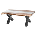 The Exquisite River Glass Coffee Table from the Live Edge Collection-Kulani Home