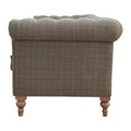 The Exquisite Tweed Elegance: Handcrafted 3 Seater Chesterfield Sofa-Kulani Home