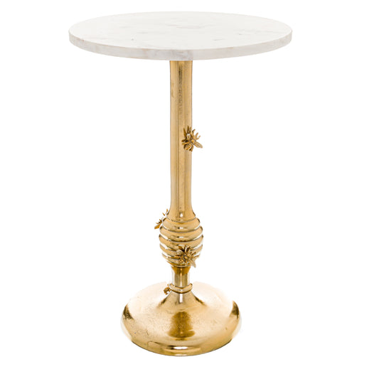 The Majestic Marble Bee Accent Table: A Fusion of Elegance and Functionality-Kulani Home