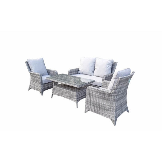 The Nature's Haven 4-Seat Sofa Set with Coffee Table Design-Kulani Home