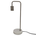 The Regal Marble and Silver Industrial Desk Lamp-Kulani Home