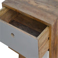 Two-Tone Hand Painted Bedside Table-Kulani Home