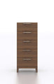 Walnut Narrow Chest - Premium MDF and Venner Construction with Soft Close Runner-Kulani Home