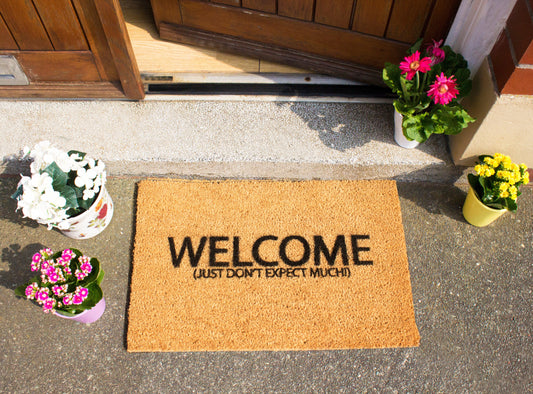 Welcome Don't Expect Much Doormat-Kulani Home