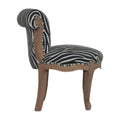 Zebra Print Studded Accent Chair-Kulani Home