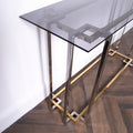Gold and Silver Bullion Console Table