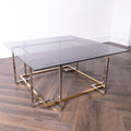 Gold and Silver Bullion Square Coffee Table