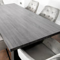 Grey Oak Dining Set with 6 Chairs