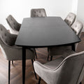 The Sophisticate Dark Ash Oxford Dining Table Set