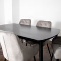 The Sophisticate Dark Ash Oxford Dining Table Set
