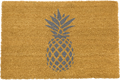'Exquisite Tropical Pineapple' Welcome Doormat In Grey