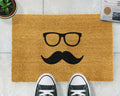 'Mustache and Glasses' Welcome Doormat