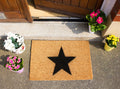 'Sparkling Stardust' Welcome Doormat In Black