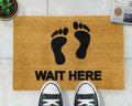 'Wait Here' Welcome Doormat