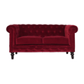 Velvet Red Chesterfield Sofa: Luxurious Statement Piece