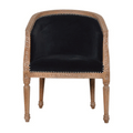 Noir Velvet Accent Chair