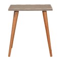 Checkered Oak-ish End Table: A Stylish Addition to Your Home