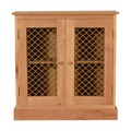 Rustic Oak Cage Cabinet: A Timeless Country Charm for Your Home