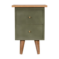 Olive Green Hand Painted Bedside Table