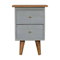 Ethereal Azure Handcrafted Bedside Table