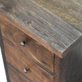 Grey Country Style Bedside - 3 Drawers