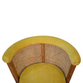 Larissa Mustard Cotton Velvet Nordic Chair