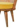 Larissa Mustard Cotton Velvet Nordic Chair