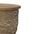 Netted Metal Side Table