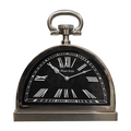 Black and Chrome Table Clock