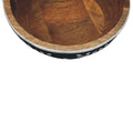 Mango Wood Floral Bowl Set (2)