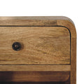 Mini Oak Wall Mounted Bedside Table