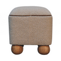 Serenity Square Footstool with Ball Feet