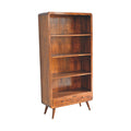 Curved Chestnut Bookcase