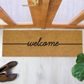 'Welcome' Double Door Or Patio Welcome Doormat
