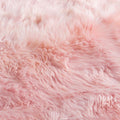 Double Blush Pink Sheepskin Rug