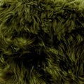 Quad Olive Green Sheepskin Rug